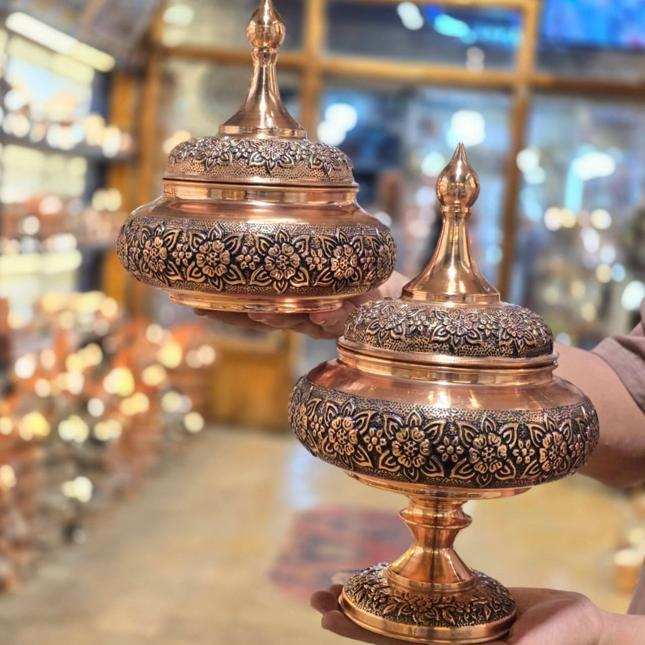 Nano Petal Copper Candy Jar