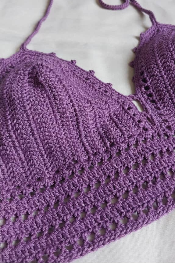 Handmade Crochet Halter Top - “Grad” Style