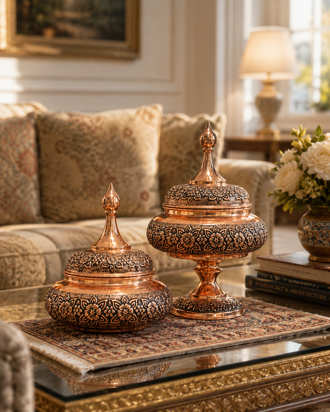 Nano Petal Copper Candy Jar