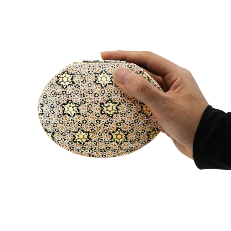 Persian Khatamkari Jewelry & Décor Box - Handcrafted Wooden Inlay from Isfahan