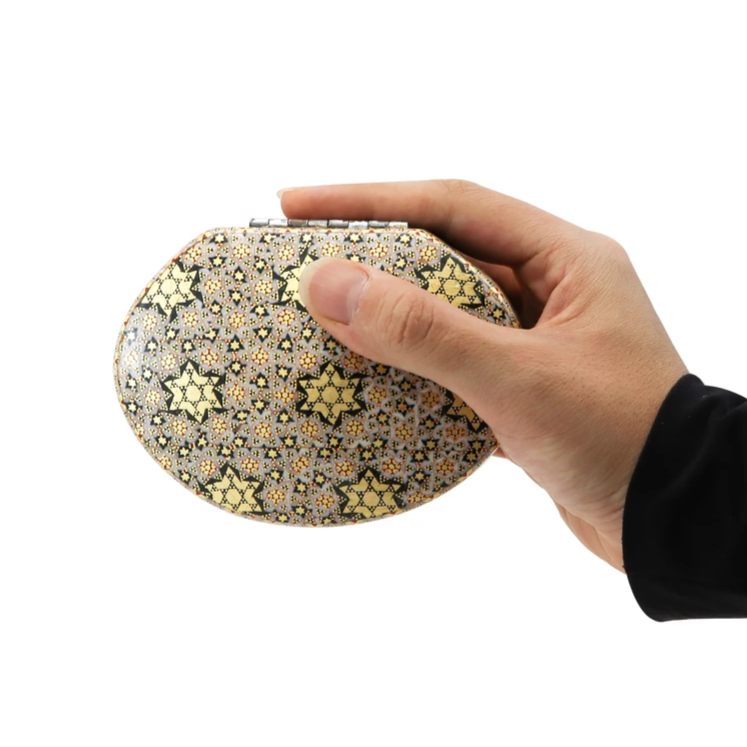 Persian Khatamkari Jewelry & Décor Box - Handcrafted Wooden Inlay from Isfahan