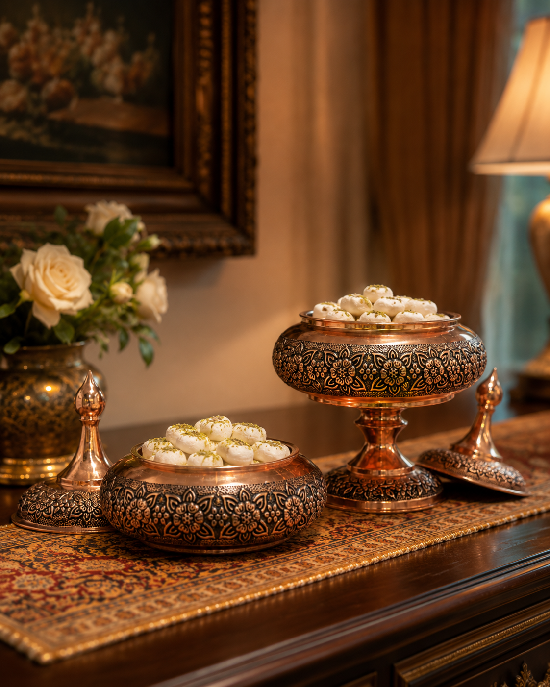 Nano Petal Copper Candy Jar