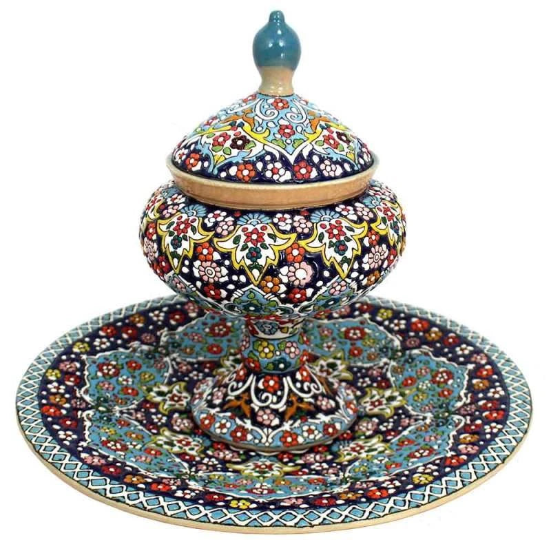Hand-Painted Persian Copper & Pottery Decorative Collection-Isfahan Artistry