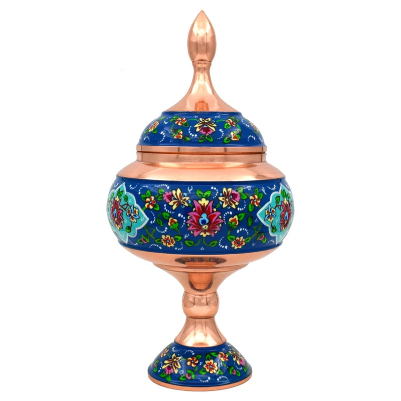 Hand-Painted Persian Copper & Pottery Decorative Collection-Isfahan Artistry