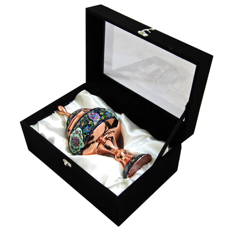 Hand-Painted Persian Copper & Pottery Decorative Collection-Isfahan Artistry