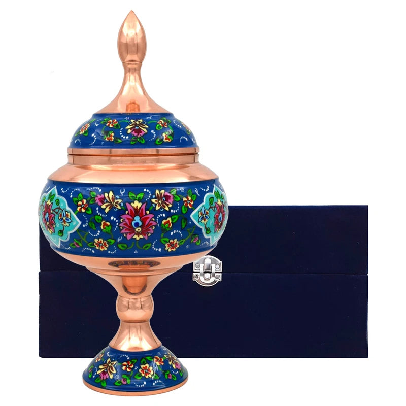 Hand-Painted Persian Copper & Pottery Decorative Collection-Isfahan Artistry