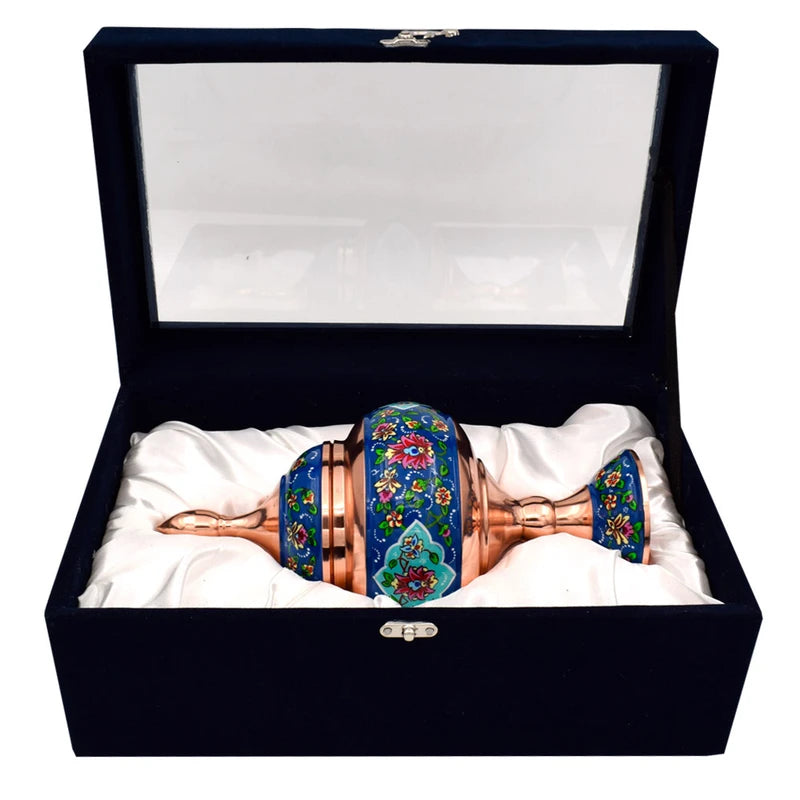 Hand-Painted Persian Copper & Pottery Decorative Collection-Isfahan Artistry