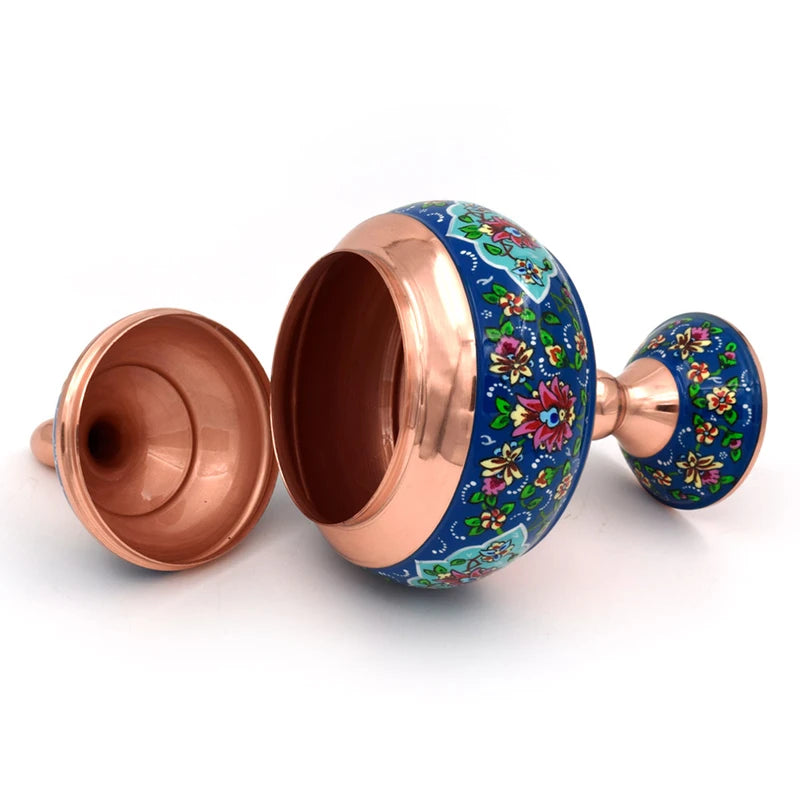 Hand-Painted Persian Copper & Pottery Decorative Collection-Isfahan Artistry