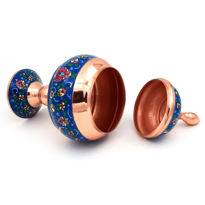 Hand-Painted Persian Copper & Pottery Decorative Collection-Isfahan Artistry