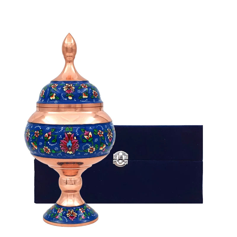 Hand-Painted Persian Copper & Pottery Decorative Collection-Isfahan Artistry