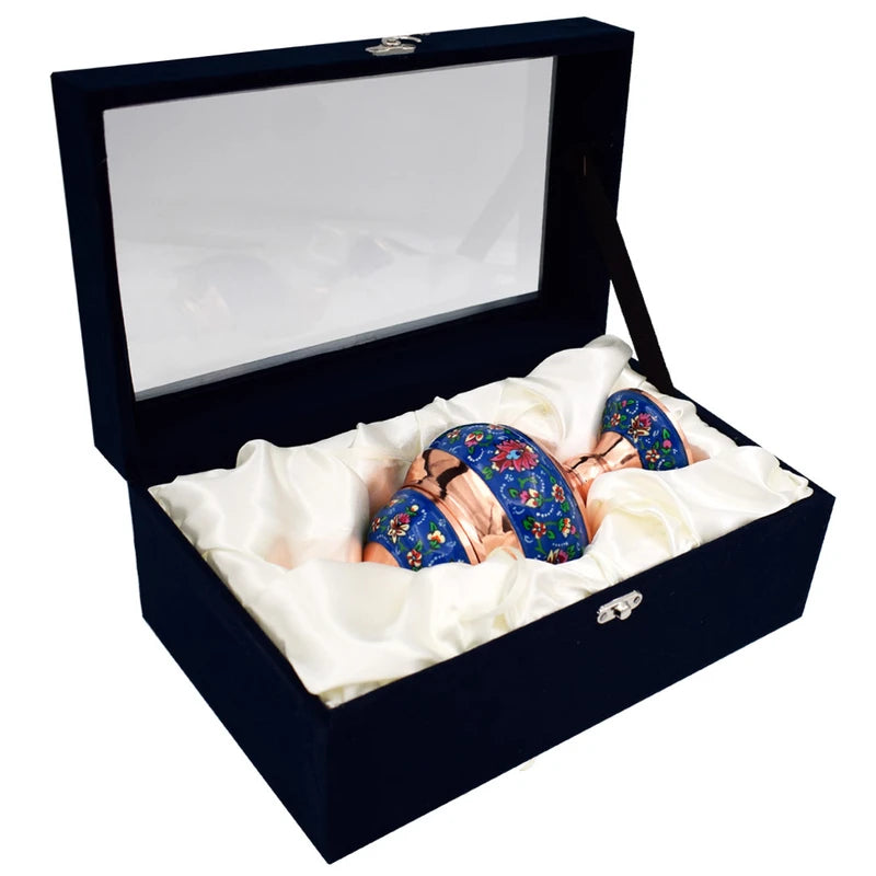 Hand-Painted Persian Copper & Pottery Decorative Collection-Isfahan Artistry