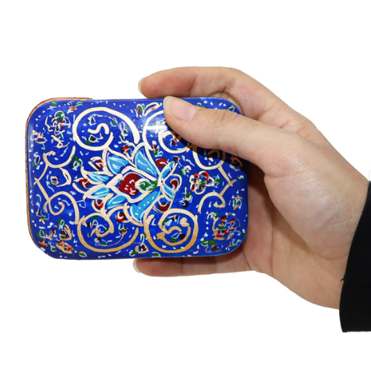Persian Khatamkari Jewelry & Décor Box - Handcrafted Wooden Inlay from Isfahan