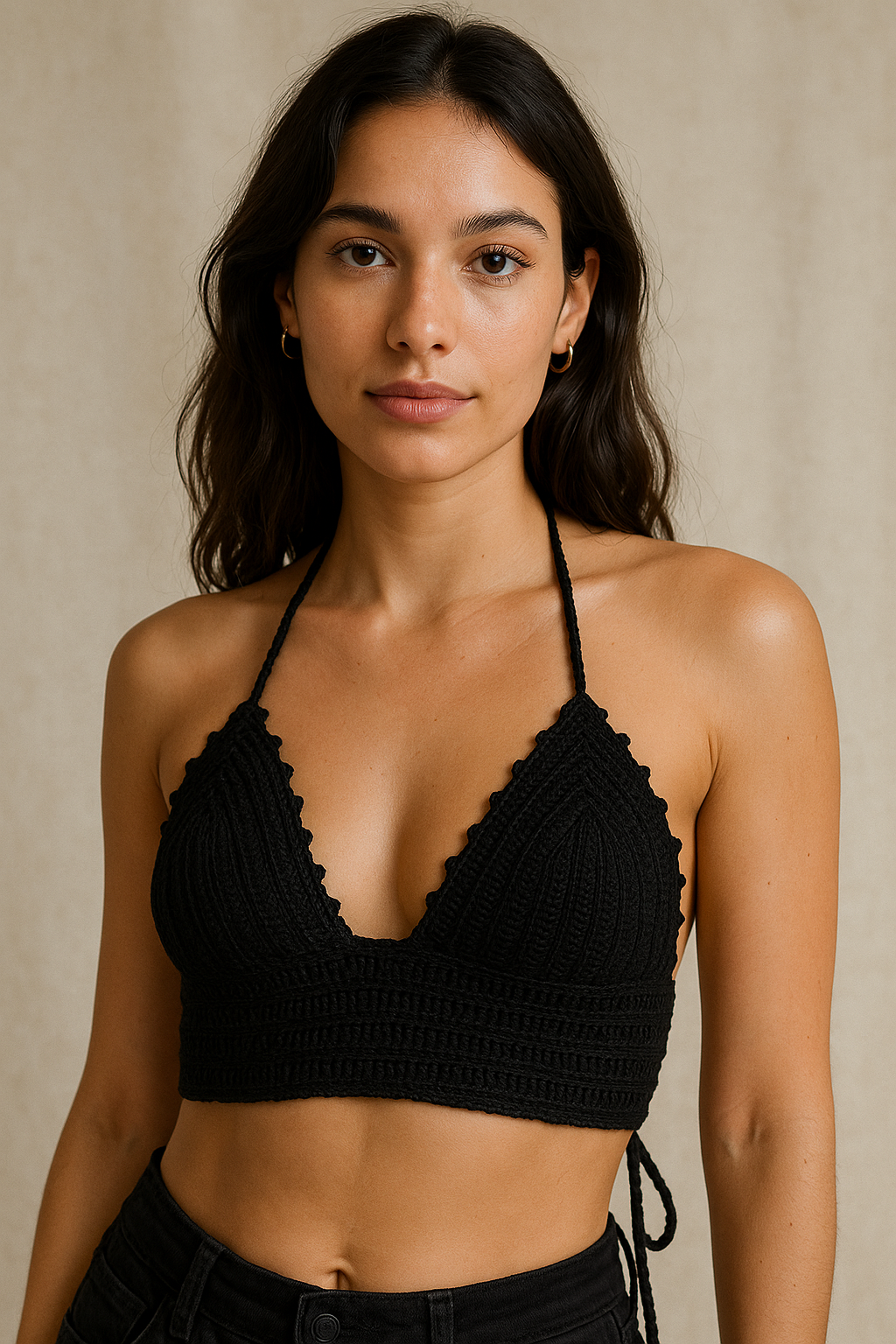 Handmade Crochet Halter Top - “Grad” Style