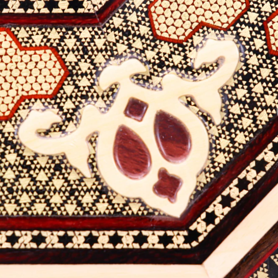 Persian Khatamkari Jewelry & Décor Box - Handcrafted Wooden Inlay from Isfahan