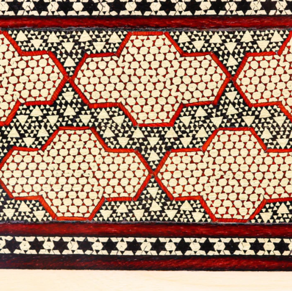 Persian Khatamkari Jewelry & Décor Box - Handcrafted Wooden Inlay from Isfahan