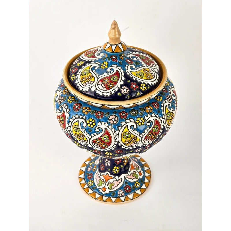 Hand-Painted Persian Copper & Pottery Decorative Collection-Isfahan Artistry