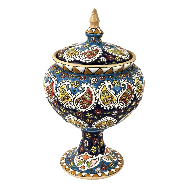Hand-Painted Persian Copper & Pottery Decorative Collection-Isfahan Artistry