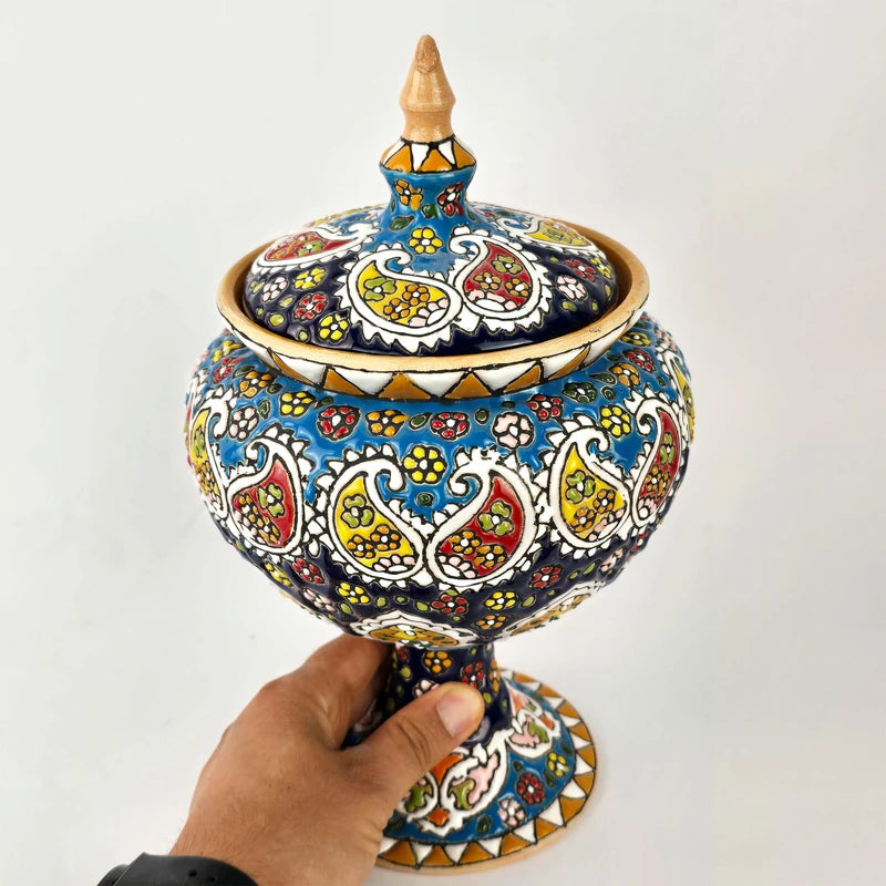 Hand-Painted Persian Copper & Pottery Decorative Collection-Isfahan Artistry