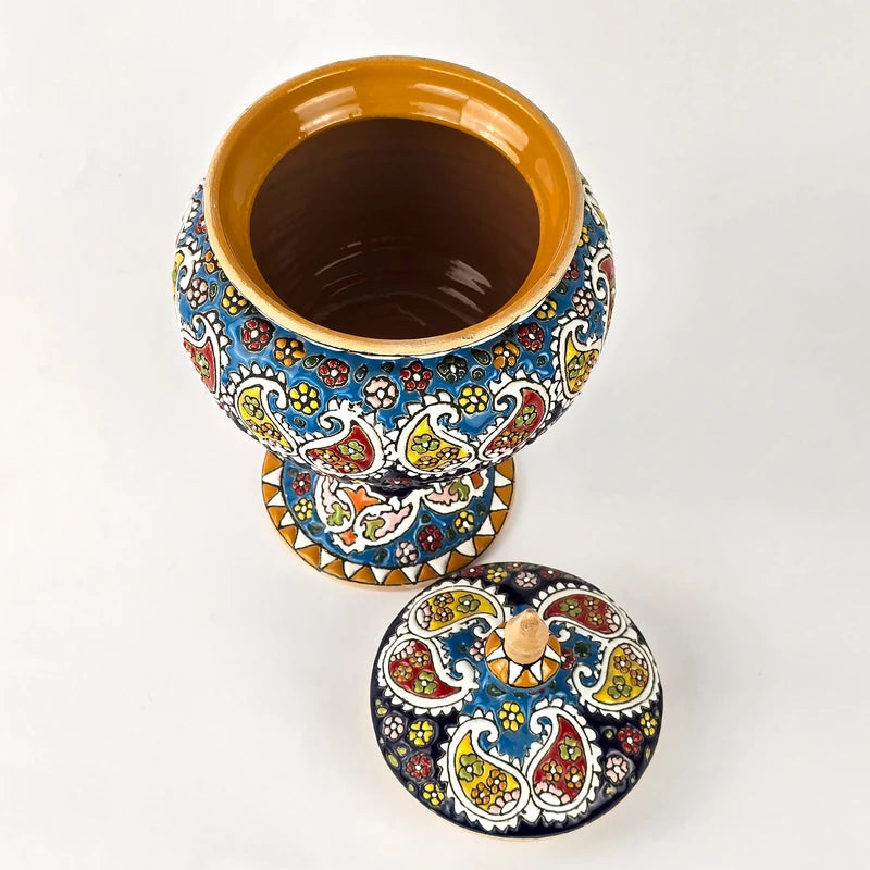 Hand-Painted Persian Copper & Pottery Decorative Collection-Isfahan Artistry