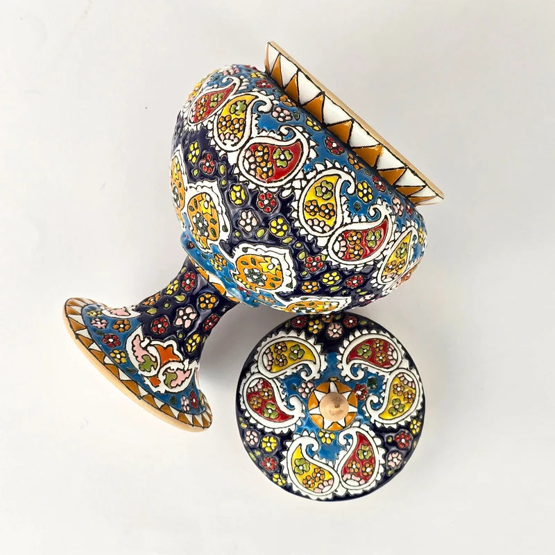 Hand-Painted Persian Copper & Pottery Decorative Collection-Isfahan Artistry