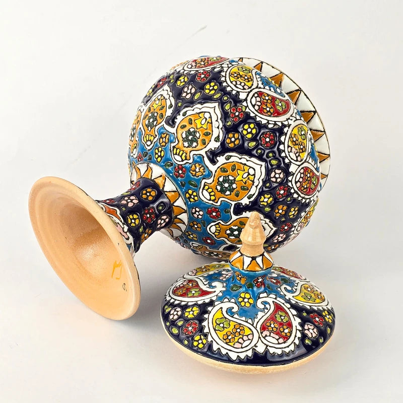 Hand-Painted Persian Copper & Pottery Decorative Collection-Isfahan Artistry