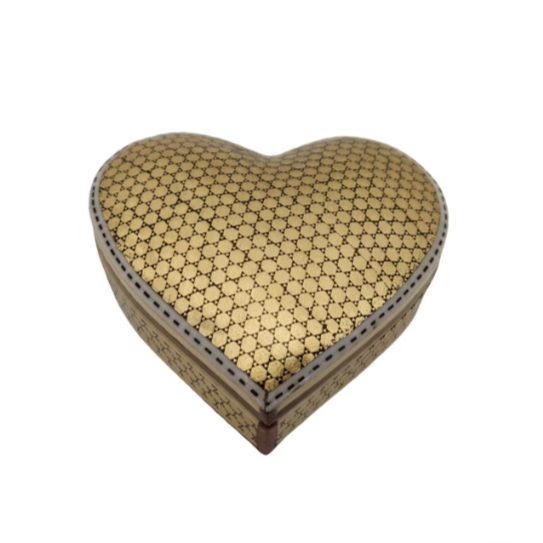 Persian Khatamkari Jewelry & Décor Box - Handcrafted Wooden Inlay from Isfahan