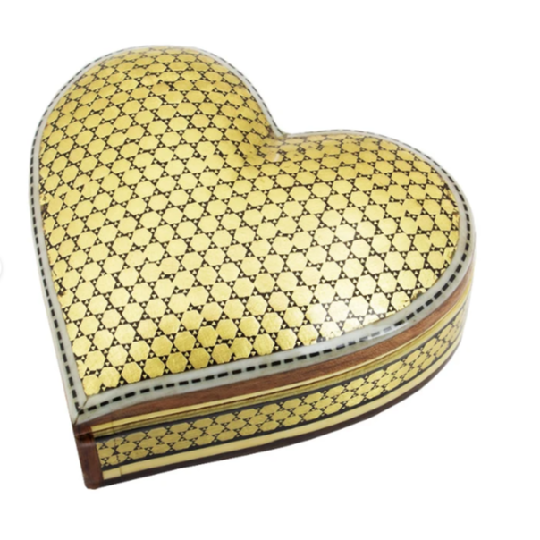 Persian Khatamkari Jewelry & Décor Box - Handcrafted Wooden Inlay from Isfahan