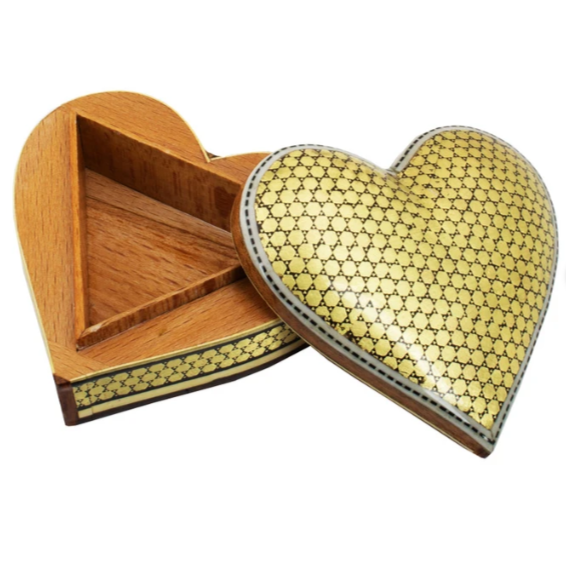 Persian Khatamkari Jewelry & Décor Box - Handcrafted Wooden Inlay from Isfahan