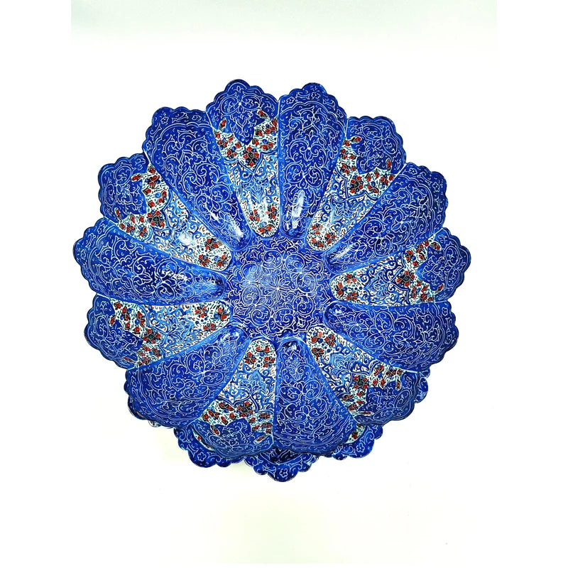 Hand-Painted Persian Copper & Pottery Decorative Collection-Isfahan Artistry