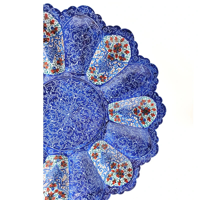 Hand-Painted Persian Copper & Pottery Decorative Collection-Isfahan Artistry