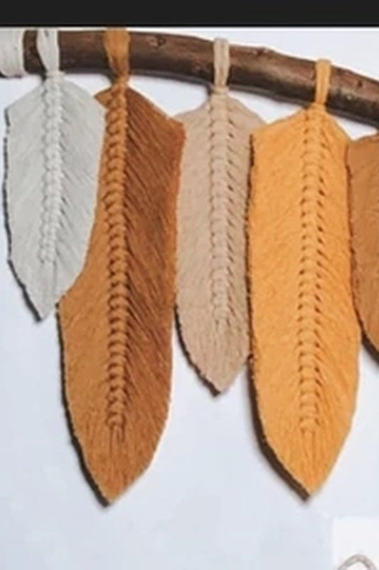 Terracotta & Ivory Macramé Wall Art Collection